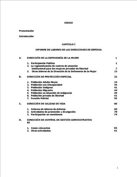 Informe Anual 2000-2001 Adicional
